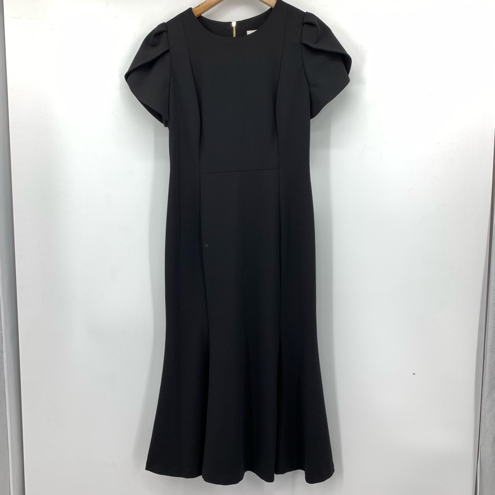 NWT-Calvin Klein Black Dress w/ Sleeve Detail
